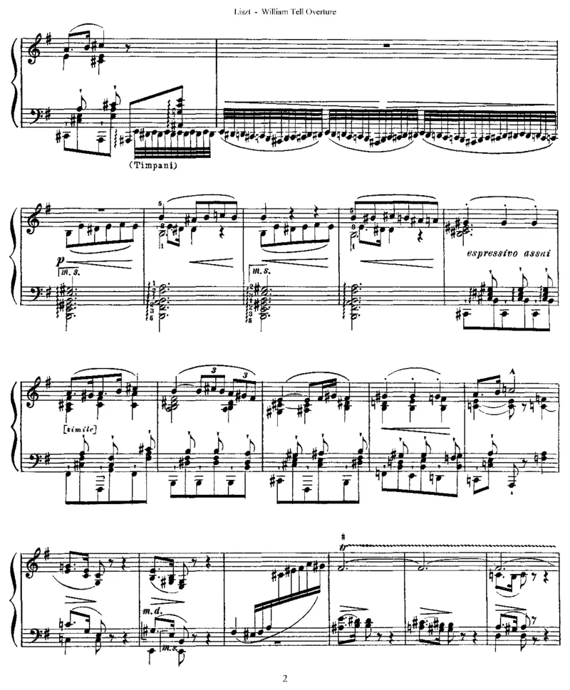 Liszt-Rossini-WilliamTellOverture（《威廉退尔》序曲）_一万首著名钢琴曲谱哈农贝多芬合集视频教学电子版高清无水印可打印_1古典钢琴知名音乐家谱_超高难度钢琴谱