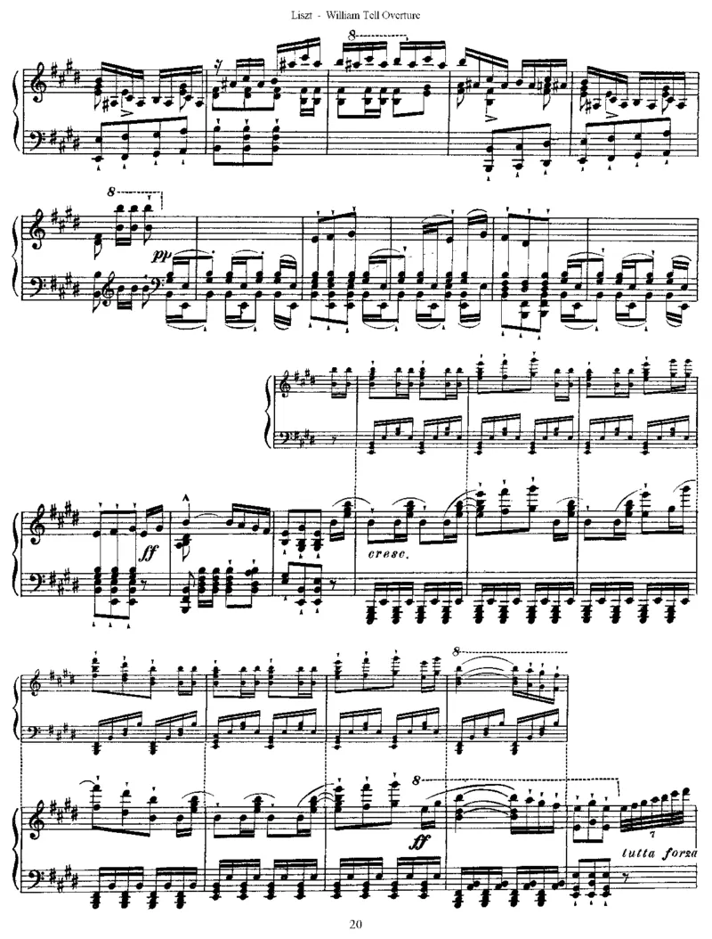 Liszt-Rossini-WilliamTellOverture（《威廉退尔》序曲）_一万首著名钢琴曲谱哈农贝多芬合集视频教学电子版高清无水印可打印_1古典钢琴知名音乐家谱_超高难度钢琴谱