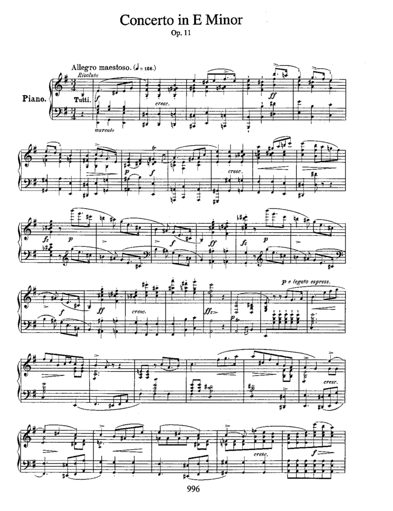 PianoConcertoNo1ine,Op11_一万首著名钢琴曲谱哈农贝多芬合集视频教学电子版高清无水印可打印_1古典钢琴知名音乐家谱_肖邦钢琴谱全集_钢琴与乐队作品