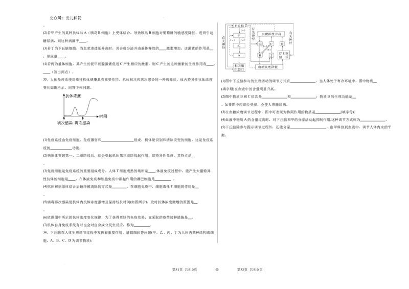 宁夏回族自治区石嘴山市惠农区石嘴山市第一中学2024-2025学年高二上学期9月月考生物试题_2024-2025高二（7-7月题库）_2024年10月试卷