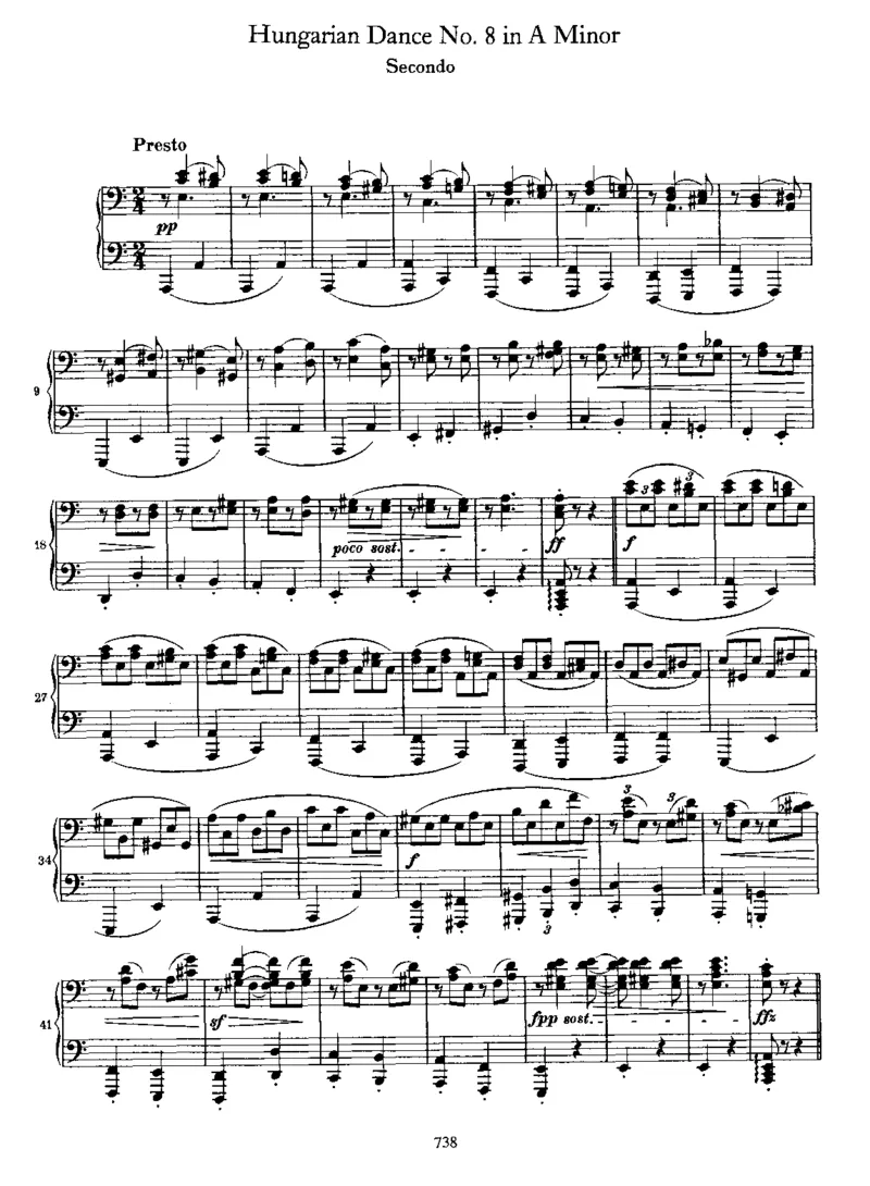 HungarianDanceNo08ina_一万首著名钢琴曲谱哈农贝多芬合集视频教学电子版高清无水印可打印_1古典钢琴知名音乐家谱_勃拉姆斯钢琴谱全集_匈牙利舞曲四手联弹版
