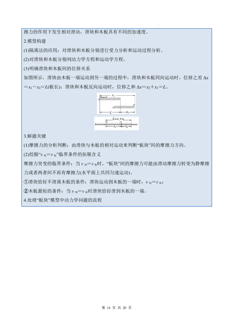 传送带模型和板块模型-2026高考物理（原卷版）_2024-2025高三（6-6月题库）_2026年1月高三_260102传送带模型和板块模型-2026高考物理（解析版）