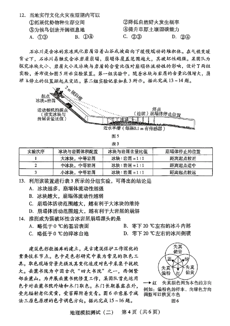 广东省2025年普通高等学校招生全国统一考试模拟测试地理_2024-2026高三（6-6月题库）_2025年04月试卷_0425广东省2025年普通高等学校招生全国统一考试模拟测试（广东二模）（全科）