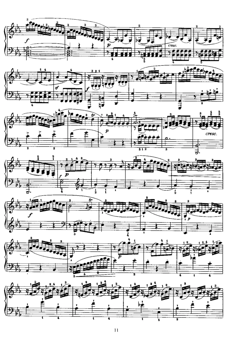 PianoSonataNo45inEb_NoRestriction_一万首著名钢琴曲谱哈农贝多芬合集视频教学电子版高清无水印可打印_1古典钢琴知名音乐家谱_海顿钢琴谱全集_奏鸣曲