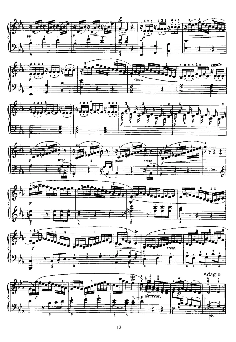 PianoSonataNo45inEb_NoRestriction_一万首著名钢琴曲谱哈农贝多芬合集视频教学电子版高清无水印可打印_1古典钢琴知名音乐家谱_海顿钢琴谱全集_奏鸣曲