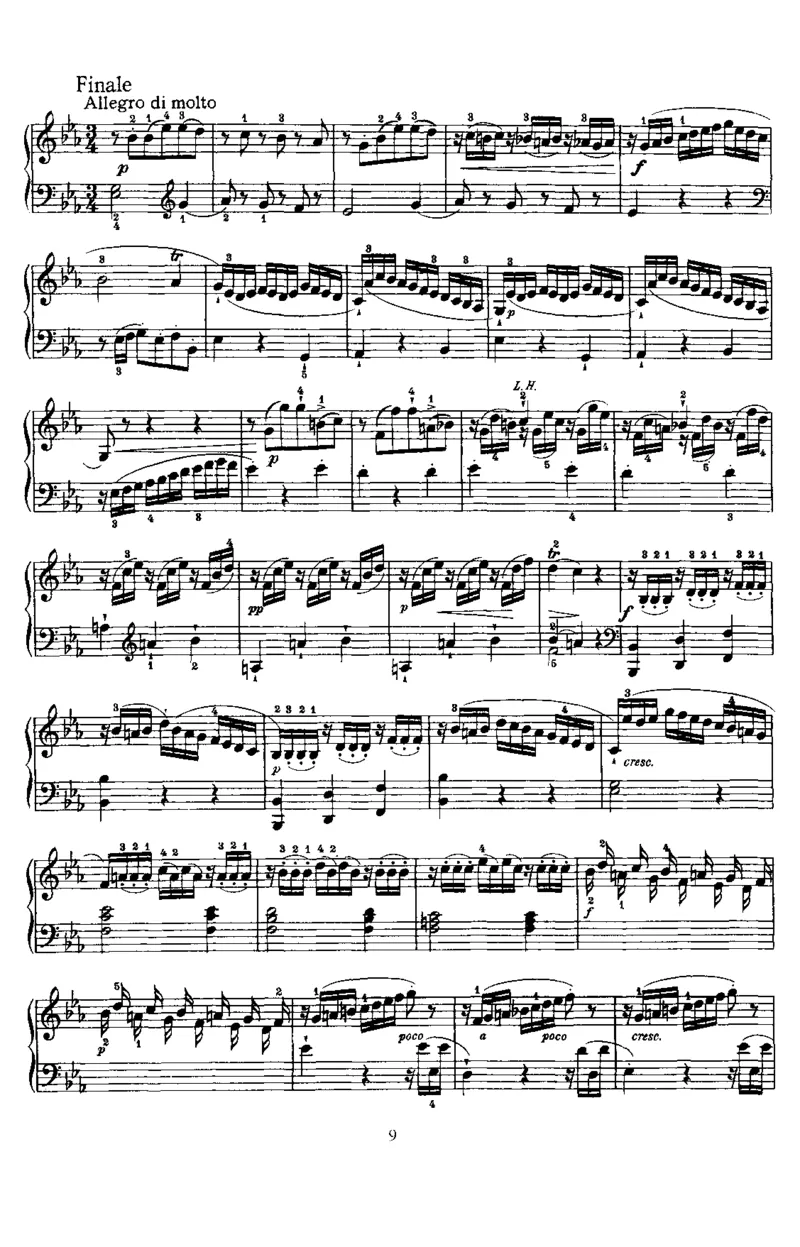 PianoSonataNo45inEb_NoRestriction_一万首著名钢琴曲谱哈农贝多芬合集视频教学电子版高清无水印可打印_1古典钢琴知名音乐家谱_海顿钢琴谱全集_奏鸣曲