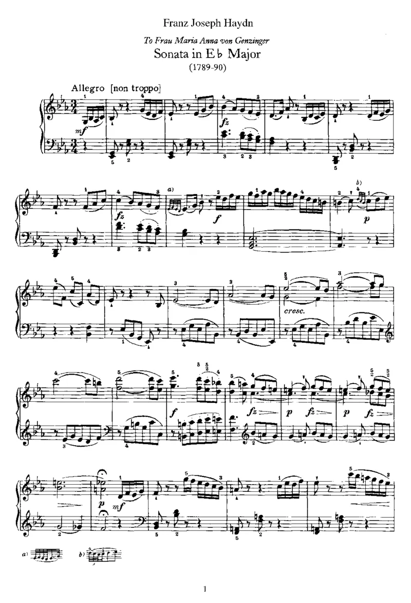 PianoSonataNo49inEb_NoRestriction_一万首著名钢琴曲谱哈农贝多芬合集视频教学电子版高清无水印可打印_1古典钢琴知名音乐家谱_海顿钢琴谱全集_奏鸣曲