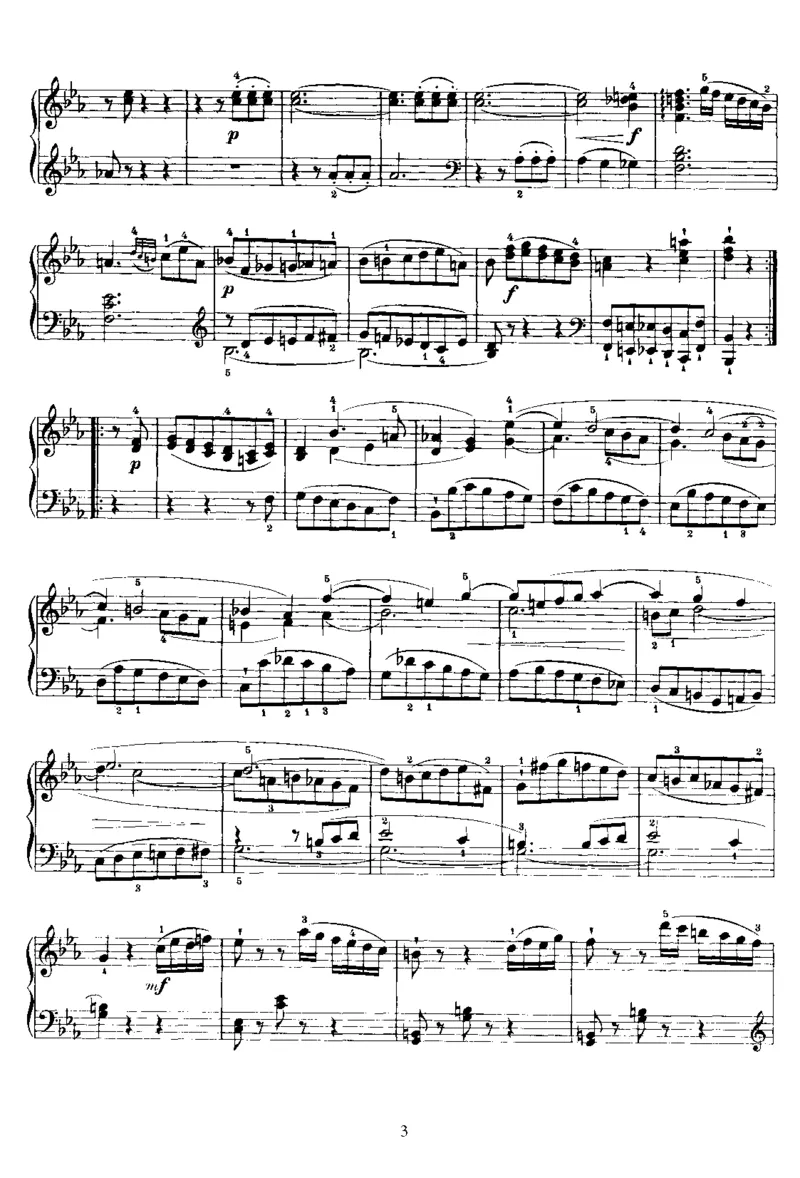 PianoSonataNo49inEb_NoRestriction_一万首著名钢琴曲谱哈农贝多芬合集视频教学电子版高清无水印可打印_1古典钢琴知名音乐家谱_海顿钢琴谱全集_奏鸣曲