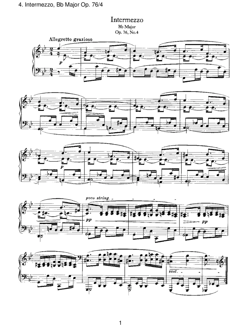 Intermezzo,BbMajorOp.76_4_一万首著名钢琴曲谱哈农贝多芬合集视频教学电子版高清无水印可打印_1古典钢琴知名音乐家谱_勃拉姆斯钢琴谱全集_III.ShorterWorks_EightPianoPiecesOp.76
