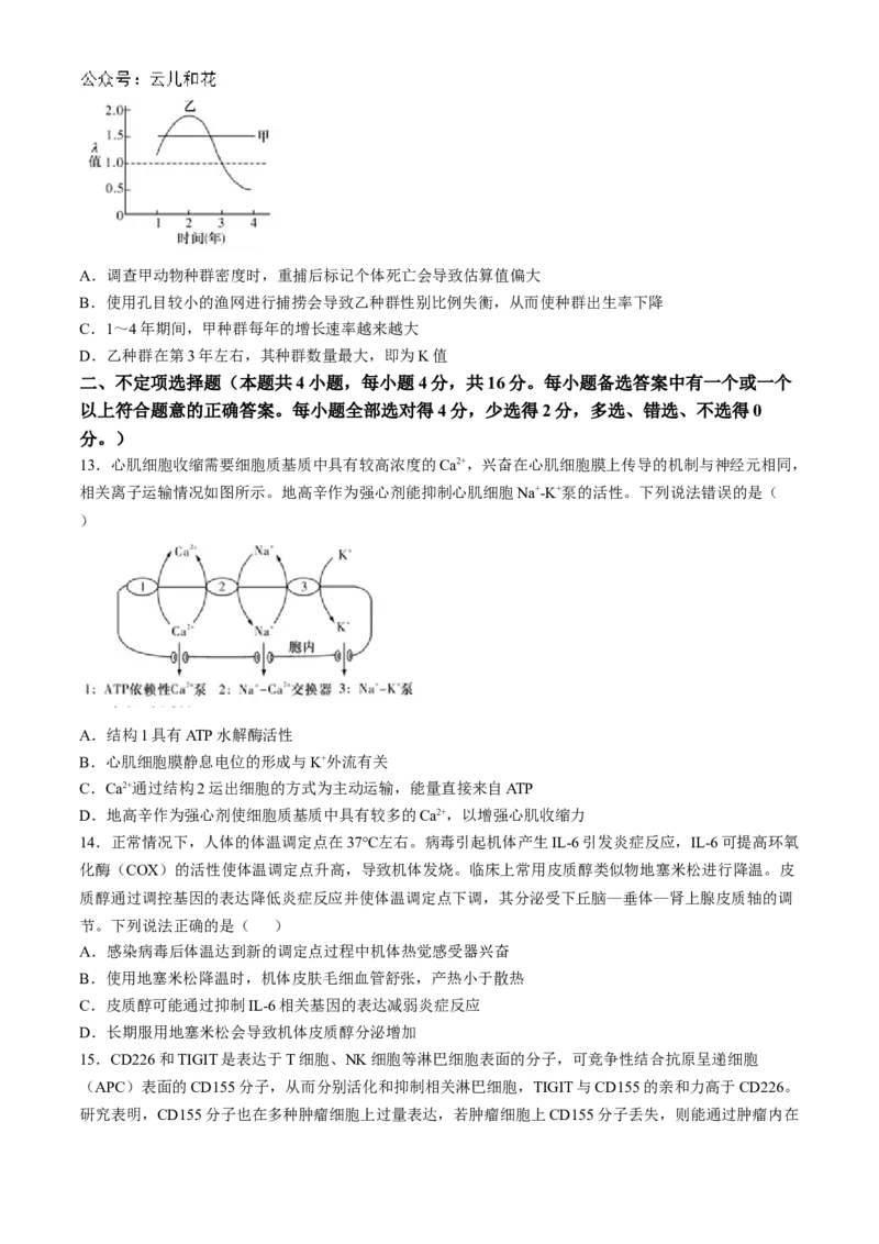 湖南省长沙市师大附中2024-2025学年高二上学期11月期中考试生物试卷Word版含解析_2024-2025高二（7-7月题库）_2024年11月试卷_1113湖南省长沙市师大附中2024-2025学年高二上学期11月期中考试