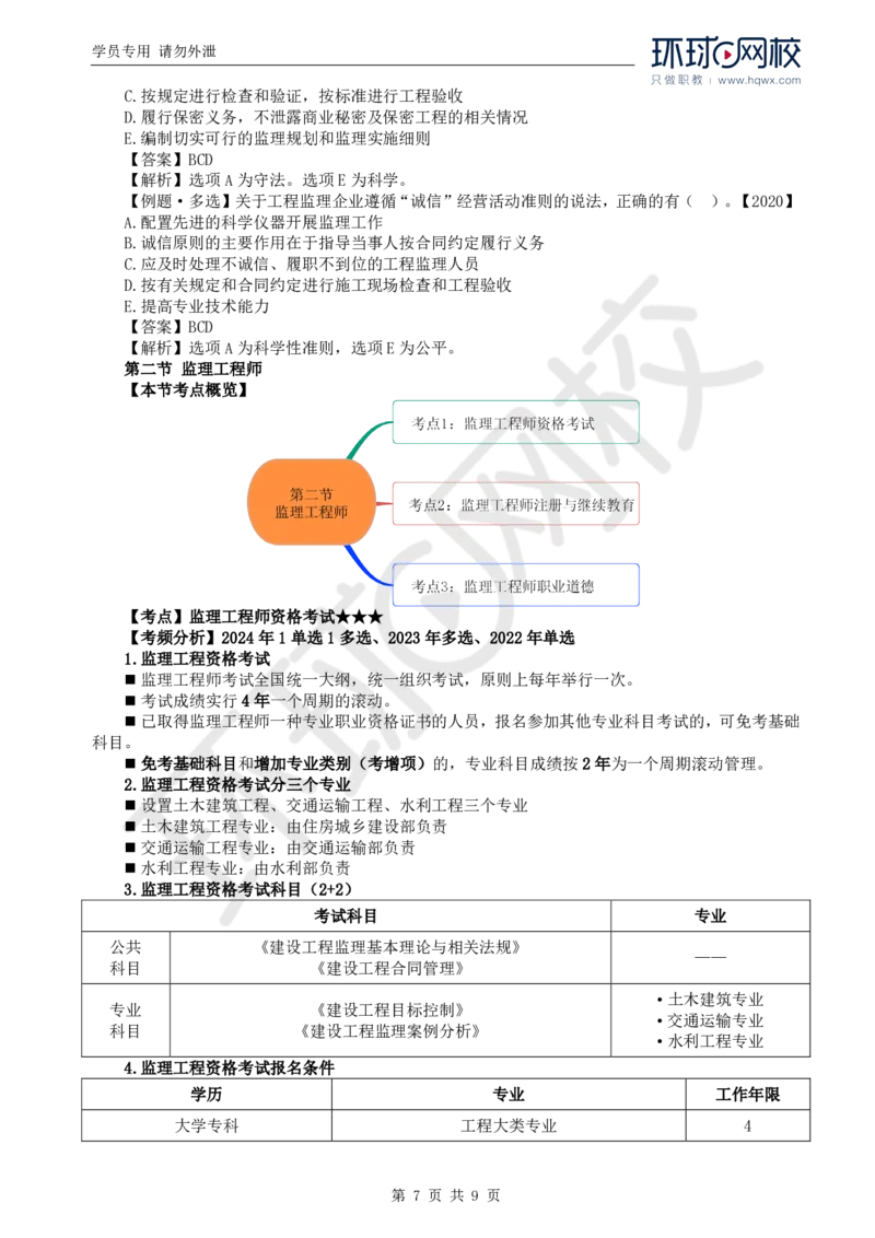 WM_13.第四章第一节至第二节监理工程师_监理工程师_2025监理工程师_2025年监理工程师-各大机构_2025年监理-概论_机构1-HQ_01.精讲班-王.竹梅_讲义