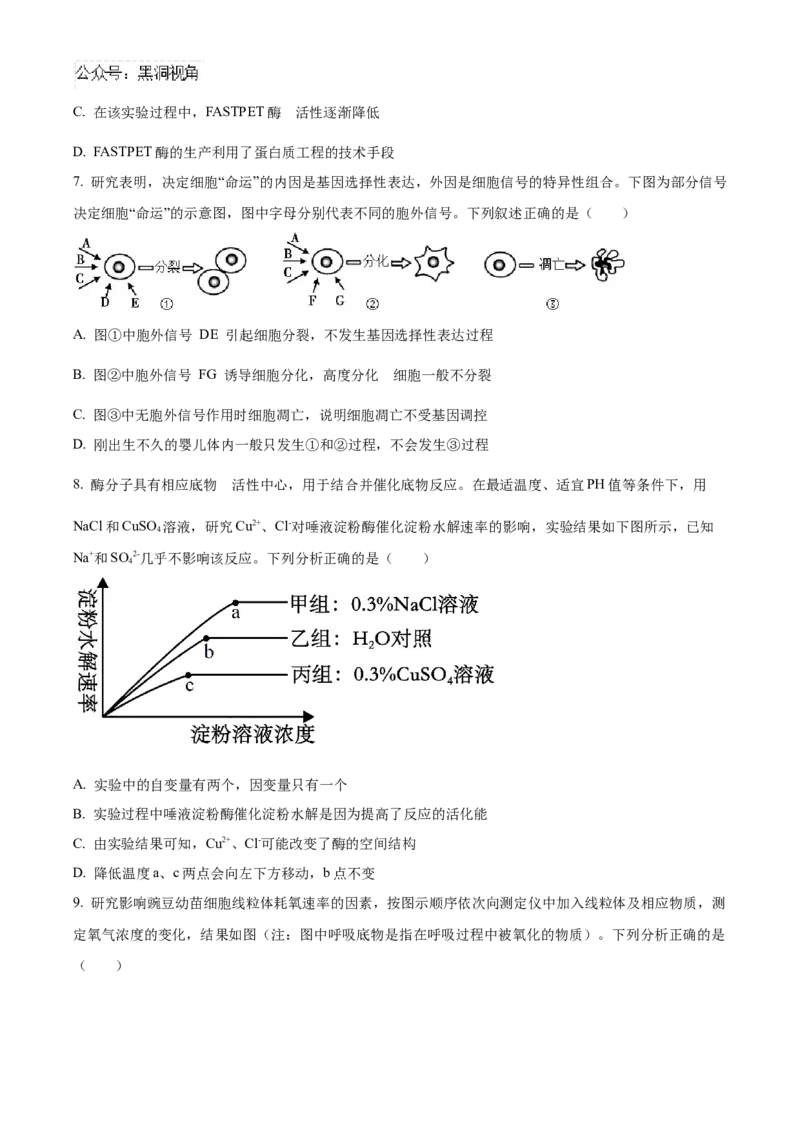 四川省成都市成华区成都列五中学2024-2025学年高三上学期9月月考生物试题Word版无答案_2024-2025高三（6-6月题库）_2024年10月试卷_1010四川省成都列五中学2024-2025学年高三上学期9月月考