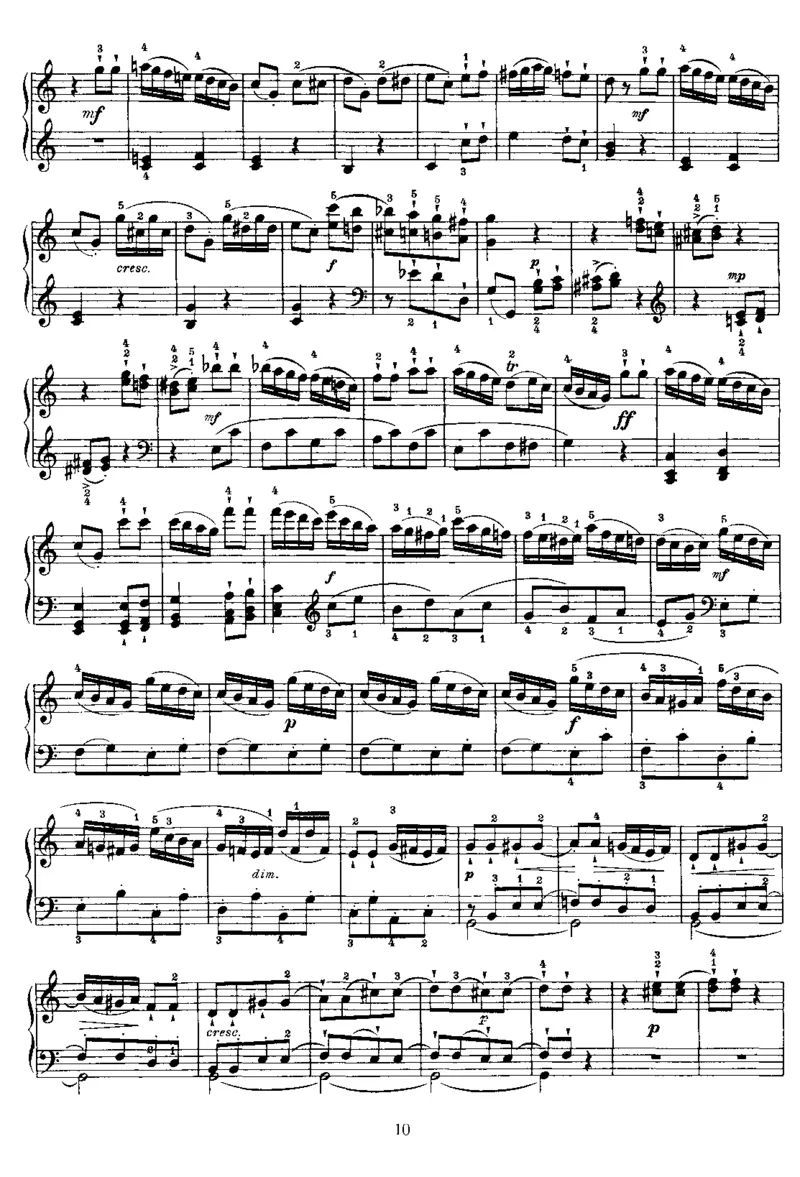 PianoSonataNo48inC_NoRestriction_一万首著名钢琴曲谱哈农贝多芬合集视频教学电子版高清无水印可打印_1古典钢琴知名音乐家谱_海顿钢琴谱全集_奏鸣曲