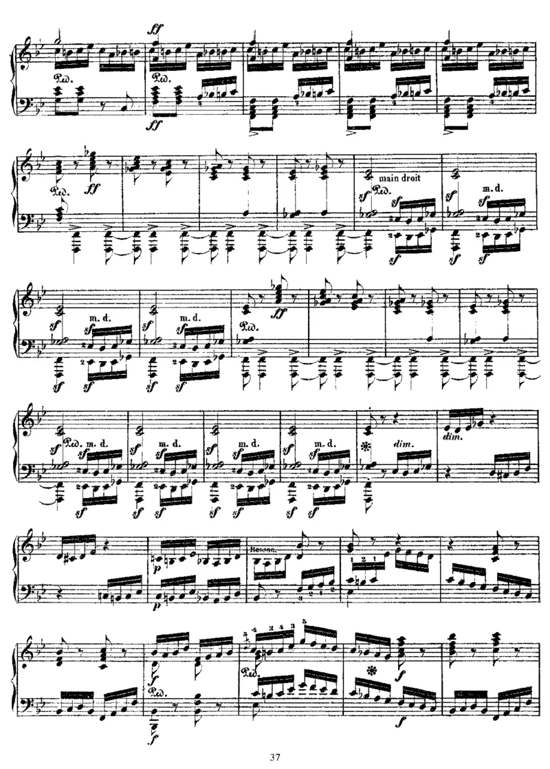 SymphonyNo4inBb(Beethoven)_一万首著名钢琴曲谱哈农贝多芬合集视频教学电子版高清无水印可打印_1古典钢琴知名音乐家谱_李斯特钢琴谱全集_改编贝多芬