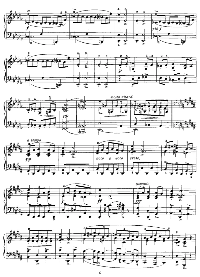 Humoresker,Op6_一万首著名钢琴曲谱哈农贝多芬合集视频教学电子版高清无水印可打印_1古典钢琴知名音乐家谱_格里格钢琴谱全集_其他