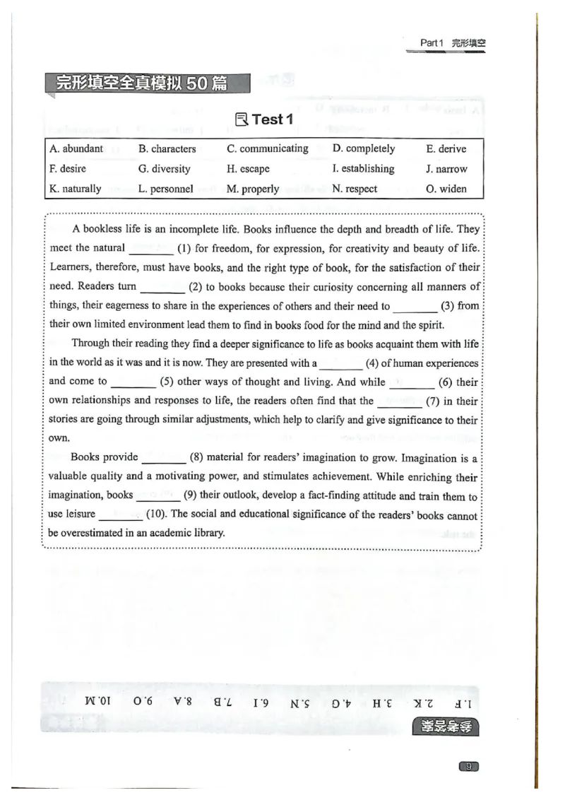 TEM4新题型单项突破-完形填空与语言知识_2025专四专八真题及备考资料_2009-2024专四真题+备考资料_2024专四备考资料合辑（电子书）_24专四完形填空_24英语专业四级完形填空与语言知识