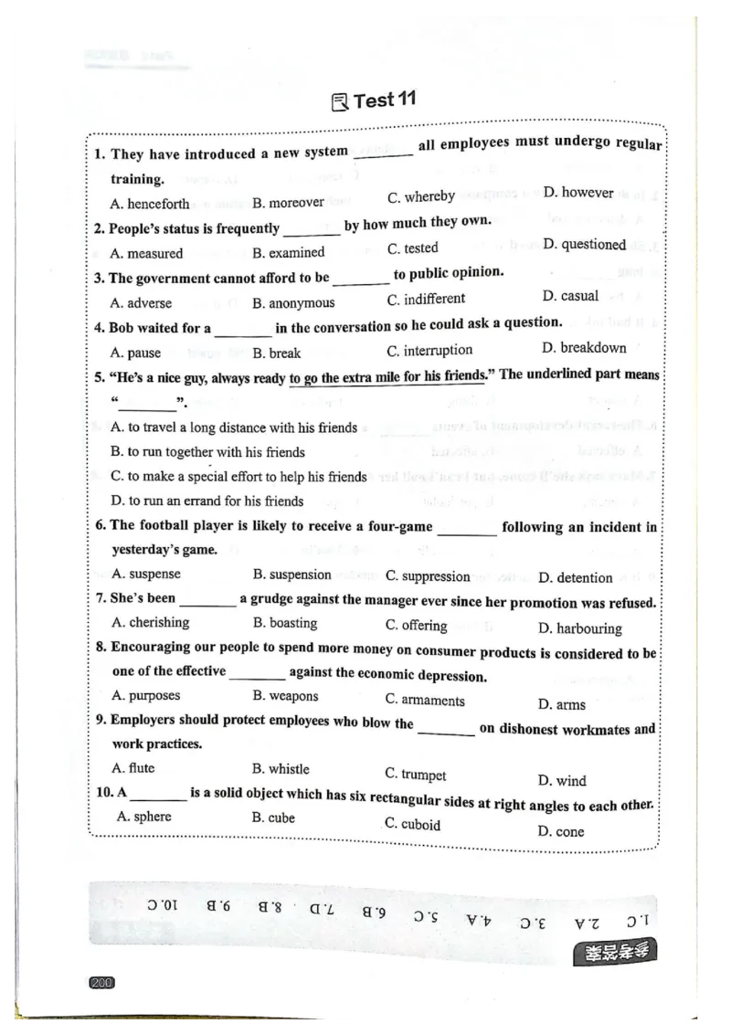 TEM4新题型单项突破-完形填空与语言知识_2025专四专八真题及备考资料_2009-2024专四真题+备考资料_2024专四备考资料合辑（电子书）_24专四完形填空_24英语专业四级完形填空与语言知识