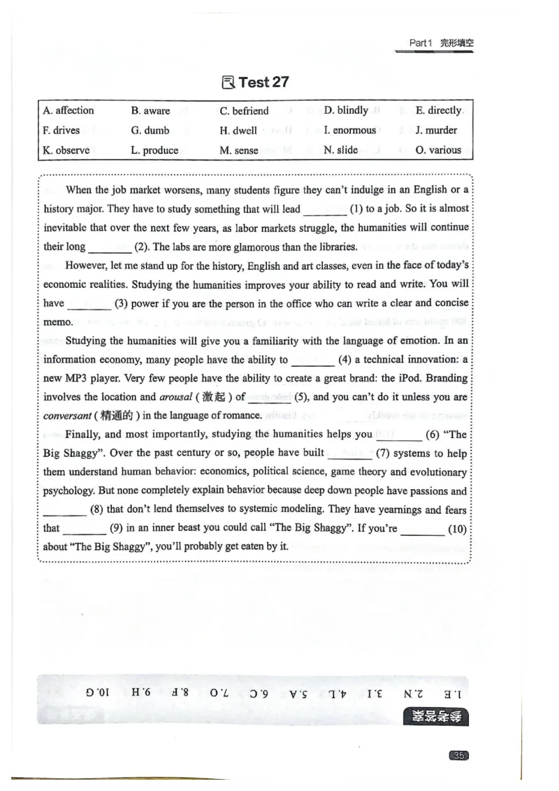 TEM4新题型单项突破-完形填空与语言知识_2025专四专八真题及备考资料_2009-2024专四真题+备考资料_2024专四备考资料合辑（电子书）_24专四完形填空_24英语专业四级完形填空与语言知识