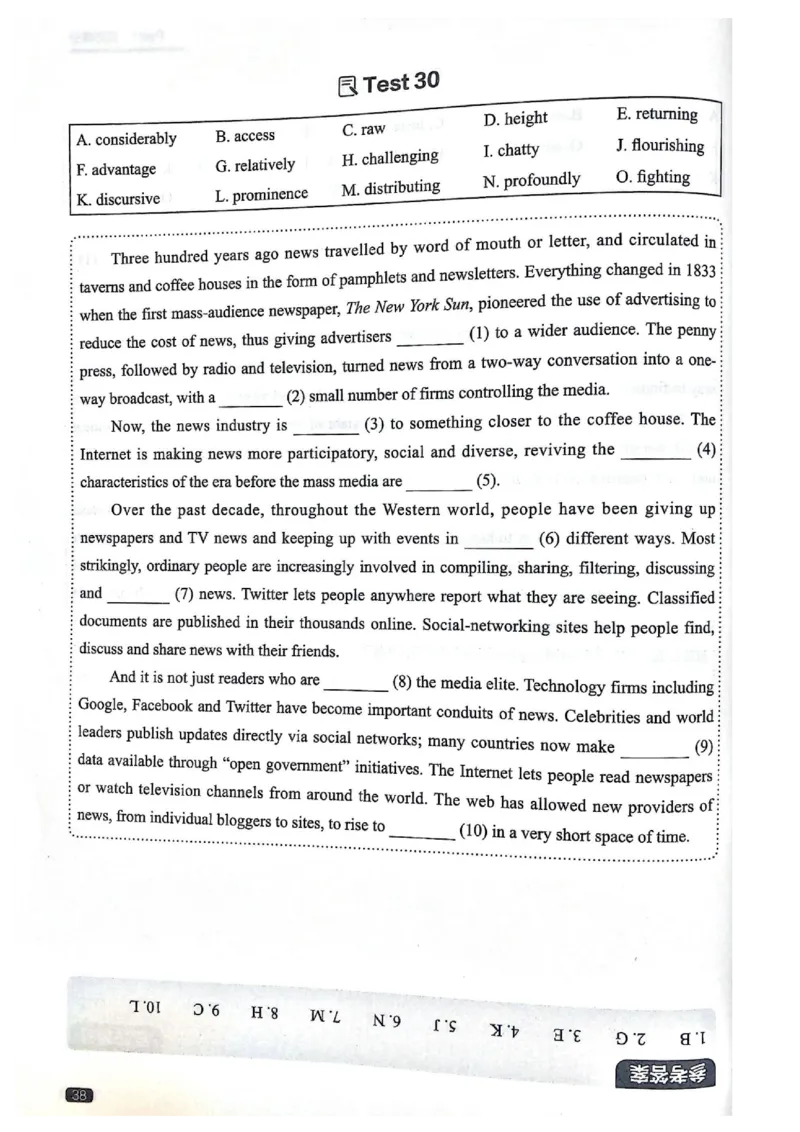 TEM4新题型单项突破-完形填空与语言知识_2025专四专八真题及备考资料_2009-2024专四真题+备考资料_2024专四备考资料合辑（电子书）_24专四完形填空_24英语专业四级完形填空与语言知识