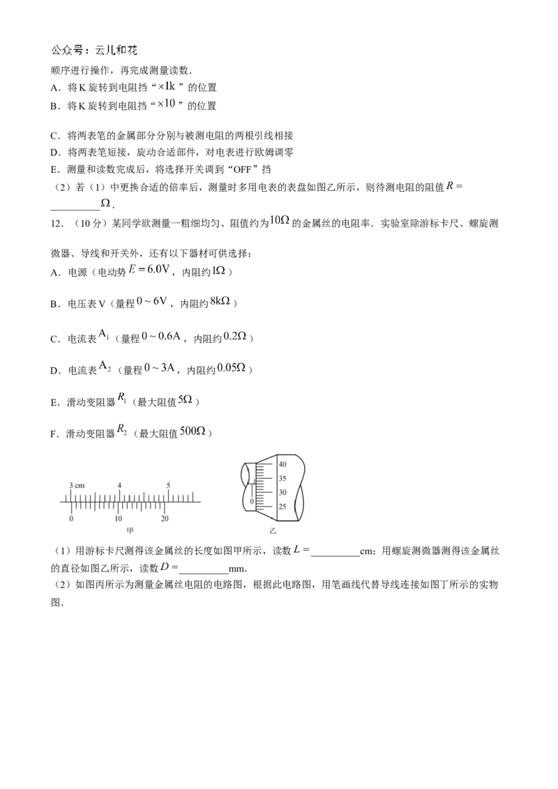 广东省深圳市盟校联盟2024-2025学年高二上学期11月期中考试物理Word版含解析_2024-2025高二（7-7月题库）_2024年11月试卷_1118广东省深圳市盟校联盟2024-2025学年高二上学期11月期中考试
