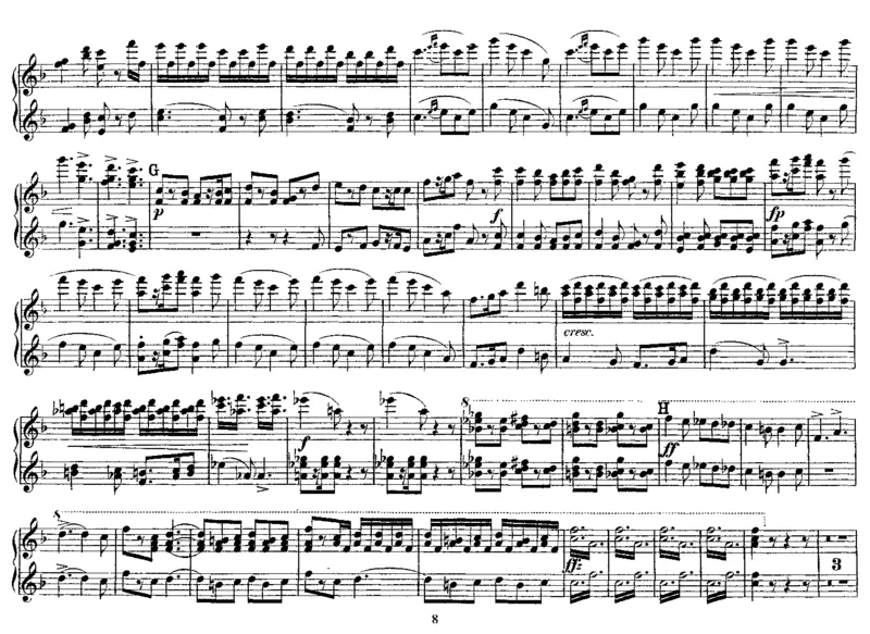 InAutumn(4Hands)_一万首著名钢琴曲谱哈农贝多芬合集视频教学电子版高清无水印可打印_1古典钢琴知名音乐家谱_格里格钢琴谱全集_四手联弹