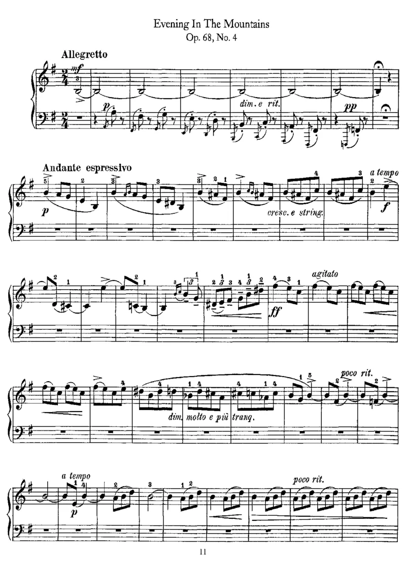 LyricPieces,Op68_一万首著名钢琴曲谱哈农贝多芬合集视频教学电子版高清无水印可打印_1古典钢琴知名音乐家谱_格里格钢琴谱全集_LyricPieces