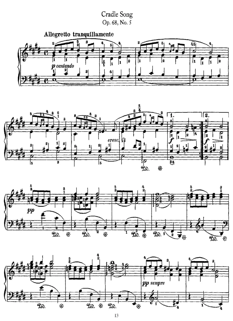 LyricPieces,Op68_一万首著名钢琴曲谱哈农贝多芬合集视频教学电子版高清无水印可打印_1古典钢琴知名音乐家谱_格里格钢琴谱全集_LyricPieces