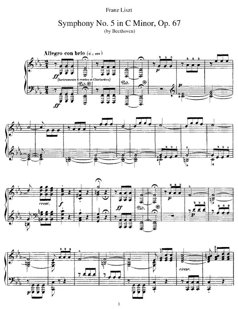 Liszt-Beethoven-Symphony-5_一万首著名钢琴曲谱哈农贝多芬合集视频教学电子版高清无水印可打印_1古典钢琴知名音乐家谱_超高难度钢琴谱