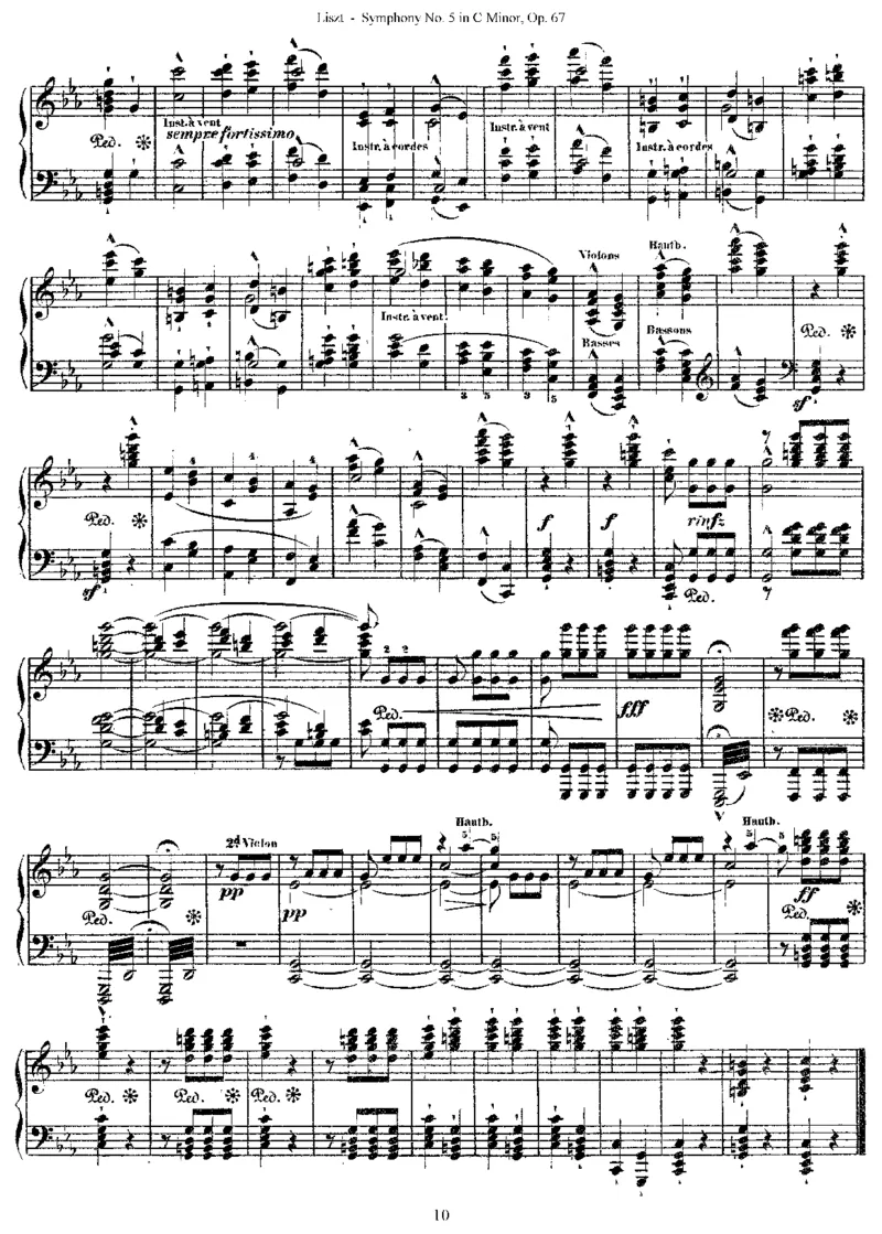 Liszt-Beethoven-Symphony-5_一万首著名钢琴曲谱哈农贝多芬合集视频教学电子版高清无水印可打印_1古典钢琴知名音乐家谱_超高难度钢琴谱