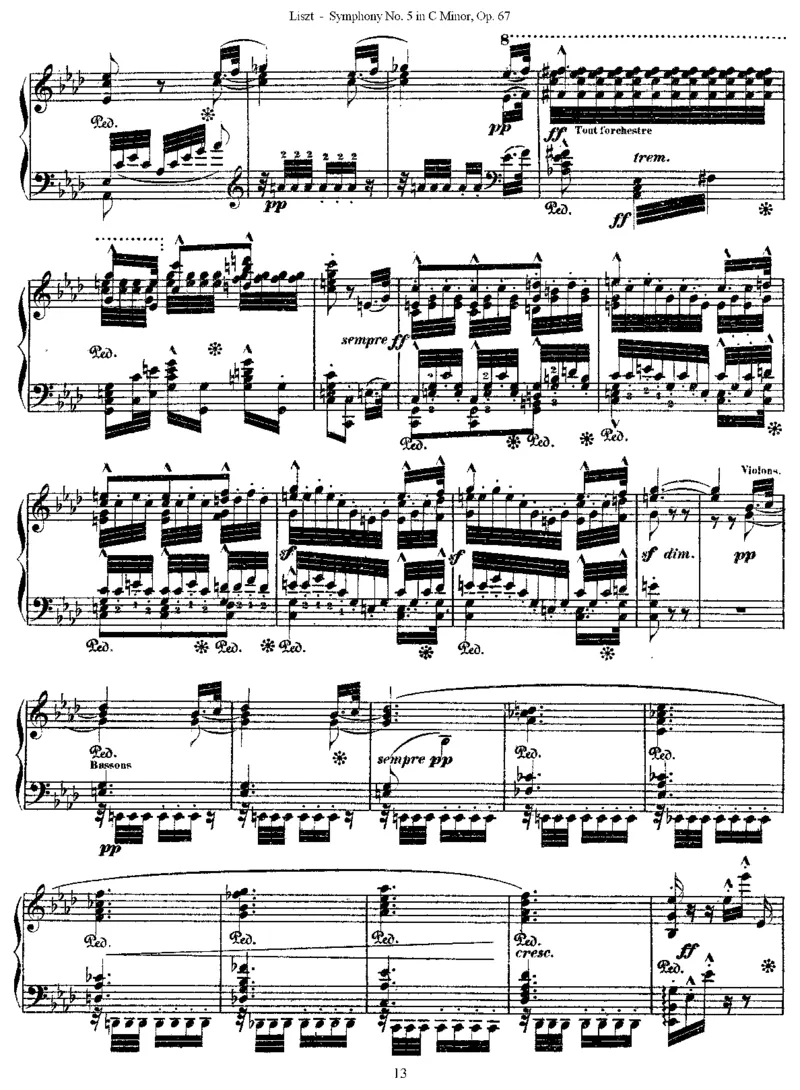 Liszt-Beethoven-Symphony-5_一万首著名钢琴曲谱哈农贝多芬合集视频教学电子版高清无水印可打印_1古典钢琴知名音乐家谱_超高难度钢琴谱