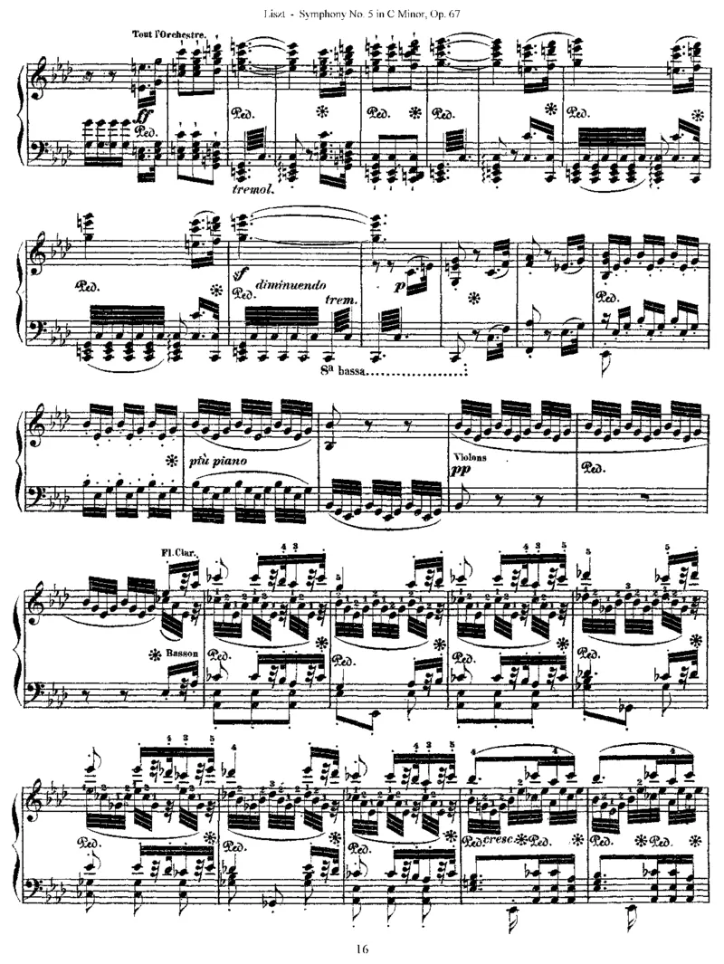 Liszt-Beethoven-Symphony-5_一万首著名钢琴曲谱哈农贝多芬合集视频教学电子版高清无水印可打印_1古典钢琴知名音乐家谱_超高难度钢琴谱