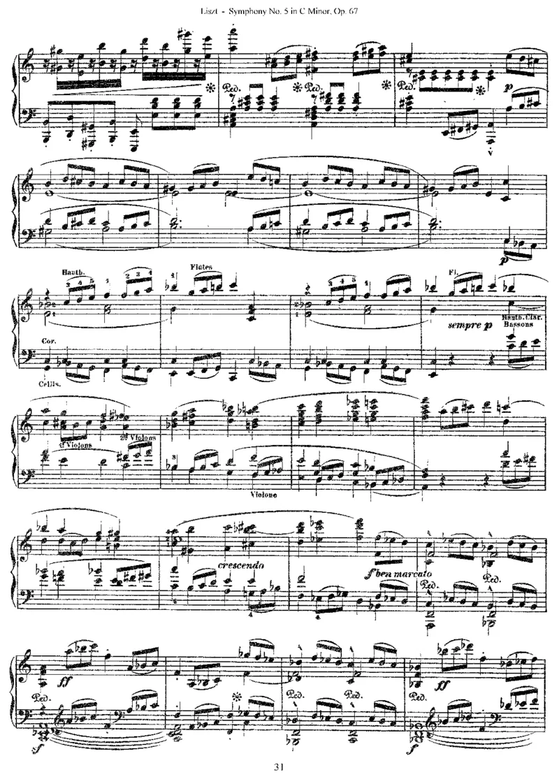 Liszt-Beethoven-Symphony-5_一万首著名钢琴曲谱哈农贝多芬合集视频教学电子版高清无水印可打印_1古典钢琴知名音乐家谱_超高难度钢琴谱