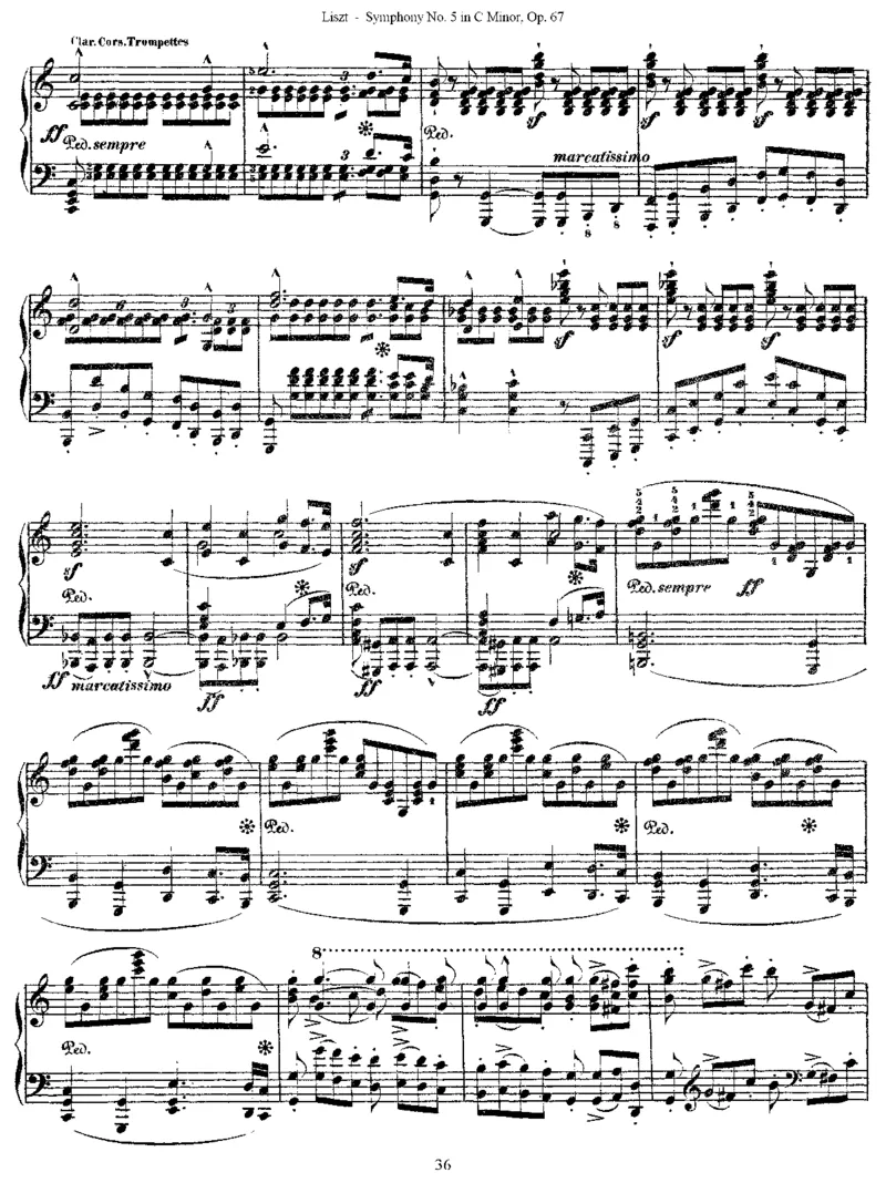 Liszt-Beethoven-Symphony-5_一万首著名钢琴曲谱哈农贝多芬合集视频教学电子版高清无水印可打印_1古典钢琴知名音乐家谱_超高难度钢琴谱