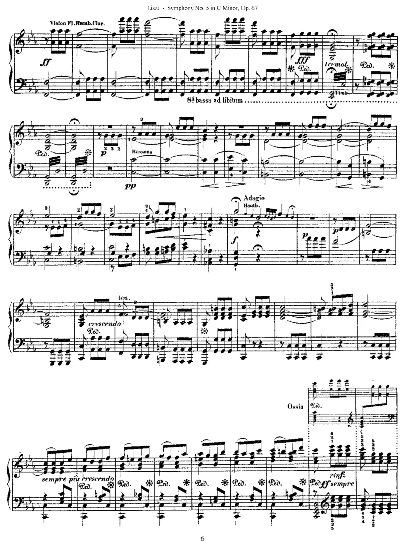 Liszt-Beethoven-Symphony-5_一万首著名钢琴曲谱哈农贝多芬合集视频教学电子版高清无水印可打印_1古典钢琴知名音乐家谱_超高难度钢琴谱