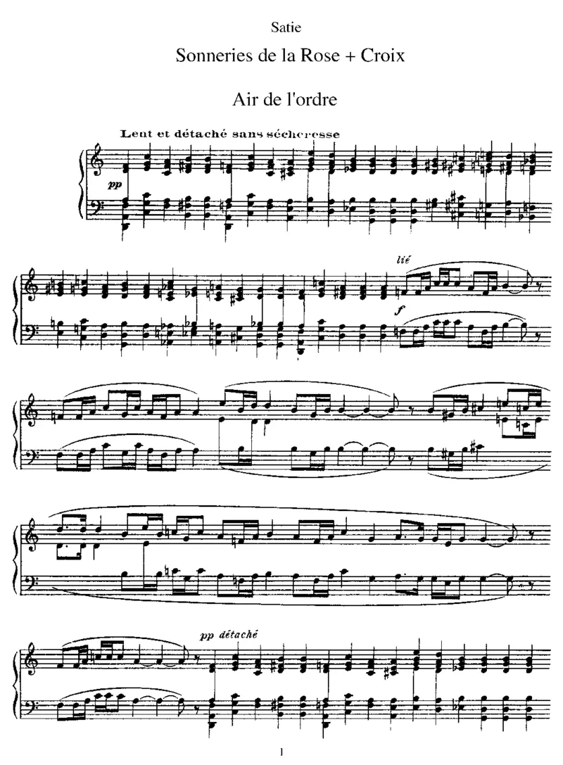 SonneriesdelaRose+Croix_一万首著名钢琴曲谱哈农贝多芬合集视频教学电子版高清无水印可打印_1古典钢琴知名音乐家谱_萨蒂钢琴谱全集_其他
