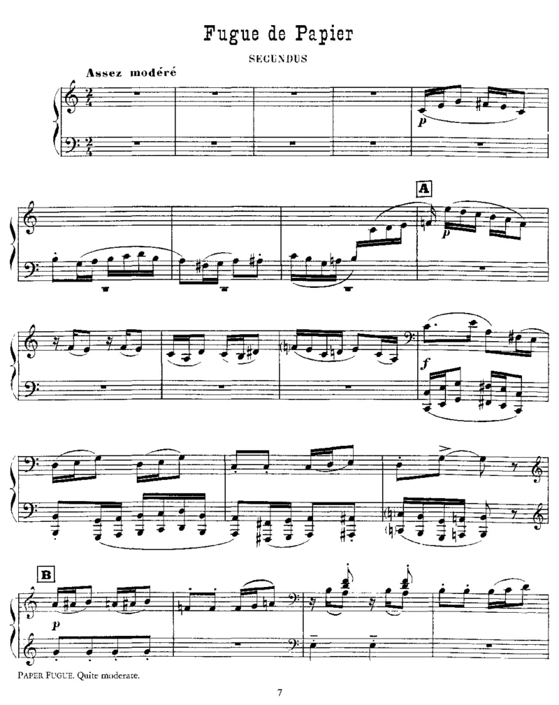 EnHabitdeCheval(4Hands)_一万首著名钢琴曲谱哈农贝多芬合集视频教学电子版高清无水印可打印_1古典钢琴知名音乐家谱_萨蒂钢琴谱全集_四手连弹