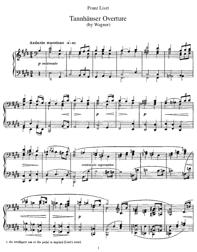 TannhauserOverture(Wagner)_一万首著名钢琴曲谱哈农贝多芬合集视频教学电子版高清无水印可打印_1古典钢琴知名音乐家谱_李斯特钢琴谱全集_改编瓦格纳