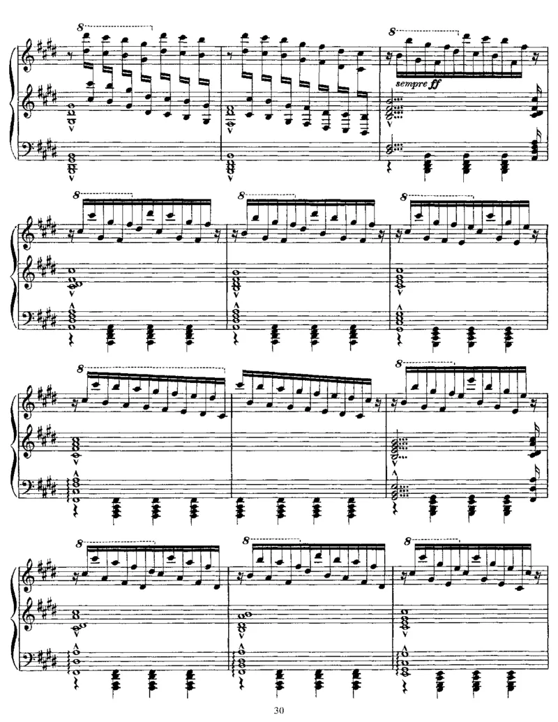 TannhauserOverture(Wagner)_一万首著名钢琴曲谱哈农贝多芬合集视频教学电子版高清无水印可打印_1古典钢琴知名音乐家谱_李斯特钢琴谱全集_改编瓦格纳