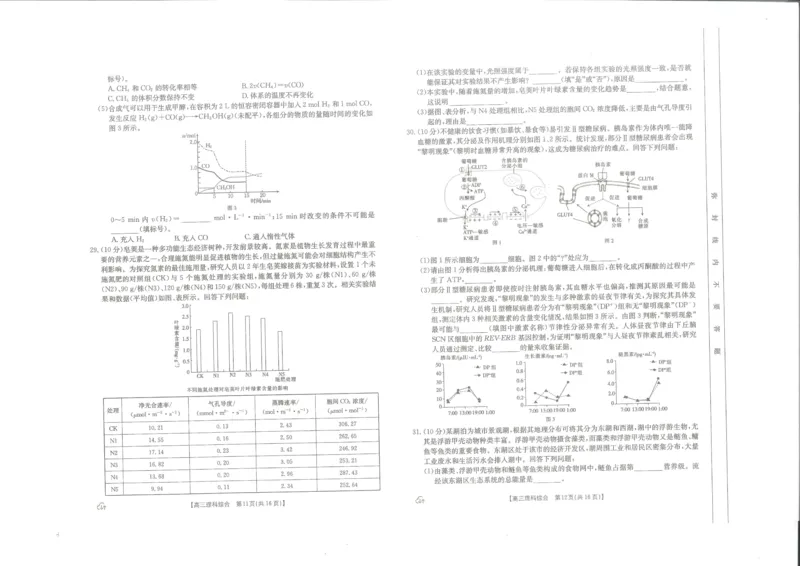 理综试卷_2024年5月_01按日期_23号_2024届内蒙古金太阳6002C高三5月联考_2024届内蒙古金太阳6002C高三5月联考理综