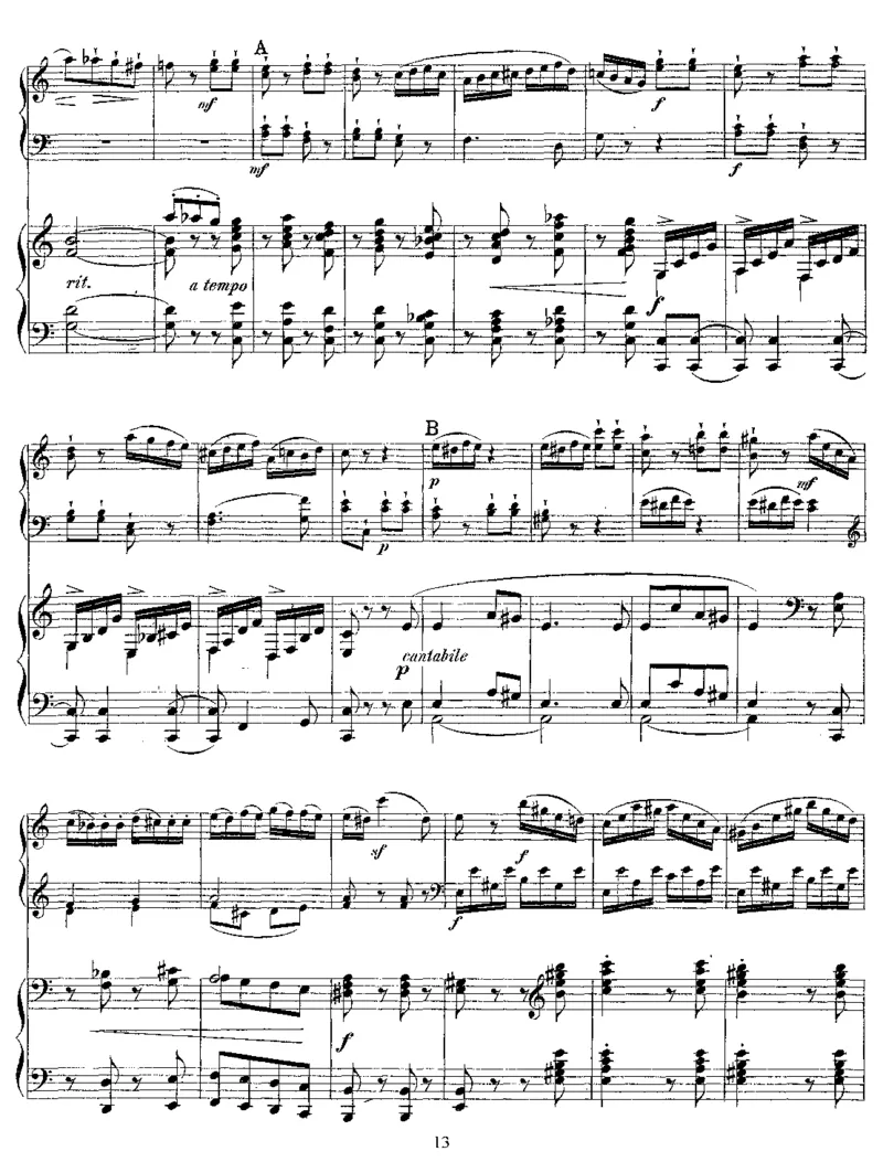 SonatainC,K545(Mozart)_一万首著名钢琴曲谱哈农贝多芬合集视频教学电子版高清无水印可打印_1古典钢琴知名音乐家谱_格里格钢琴谱全集_双钢琴