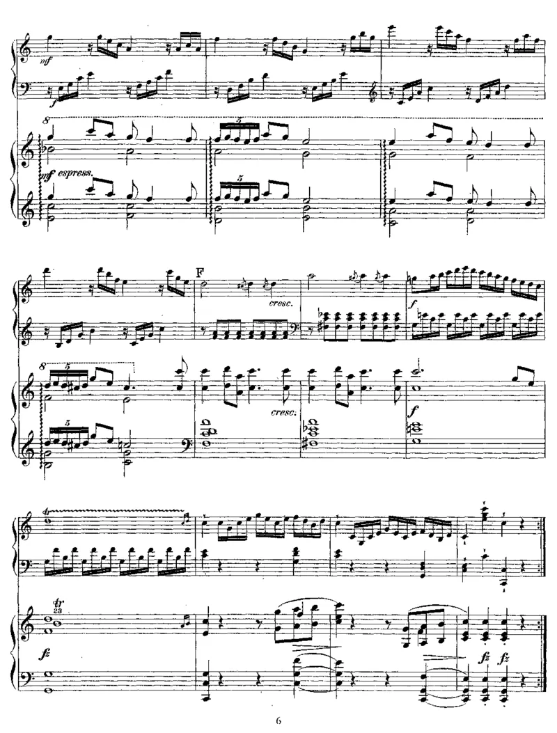 SonatainC,K545(Mozart)_一万首著名钢琴曲谱哈农贝多芬合集视频教学电子版高清无水印可打印_1古典钢琴知名音乐家谱_格里格钢琴谱全集_双钢琴