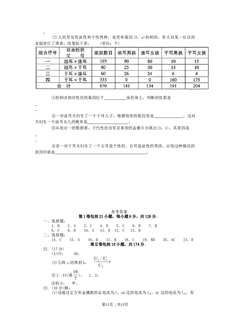 2007年四川高考理科综合真题及答案_化学高考真题试卷_旧1990-2007&middot;高考化学真题_1990-2007&middot;高考化学真题&middot;word_2001-2007年各地理综历年真题_四川