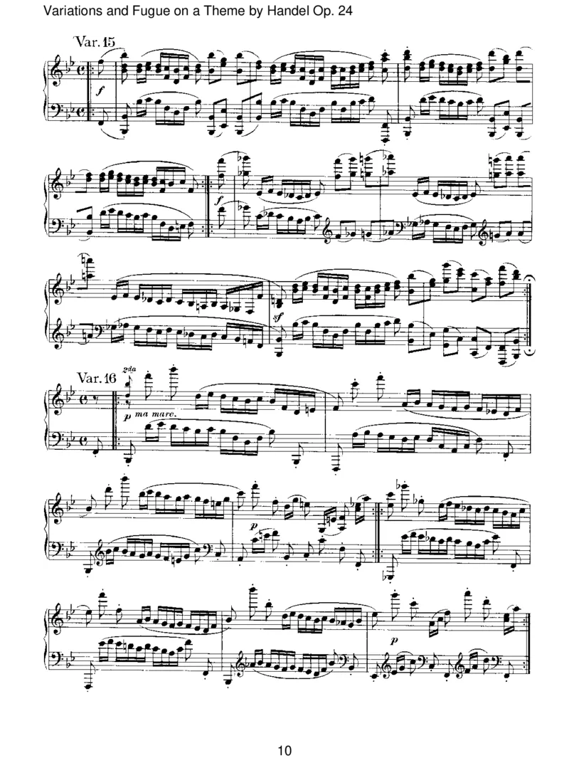 VariationsandFugueonaThemebyHandelOp.24_一万首著名钢琴曲谱哈农贝多芬合集视频教学电子版高清无水印可打印_1古典钢琴知名音乐家谱_勃拉姆斯钢琴谱全集_II.Variations