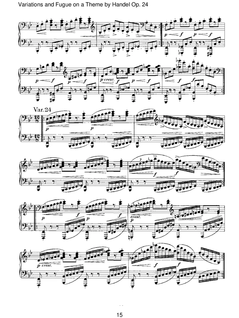 VariationsandFugueonaThemebyHandelOp.24_一万首著名钢琴曲谱哈农贝多芬合集视频教学电子版高清无水印可打印_1古典钢琴知名音乐家谱_勃拉姆斯钢琴谱全集_II.Variations