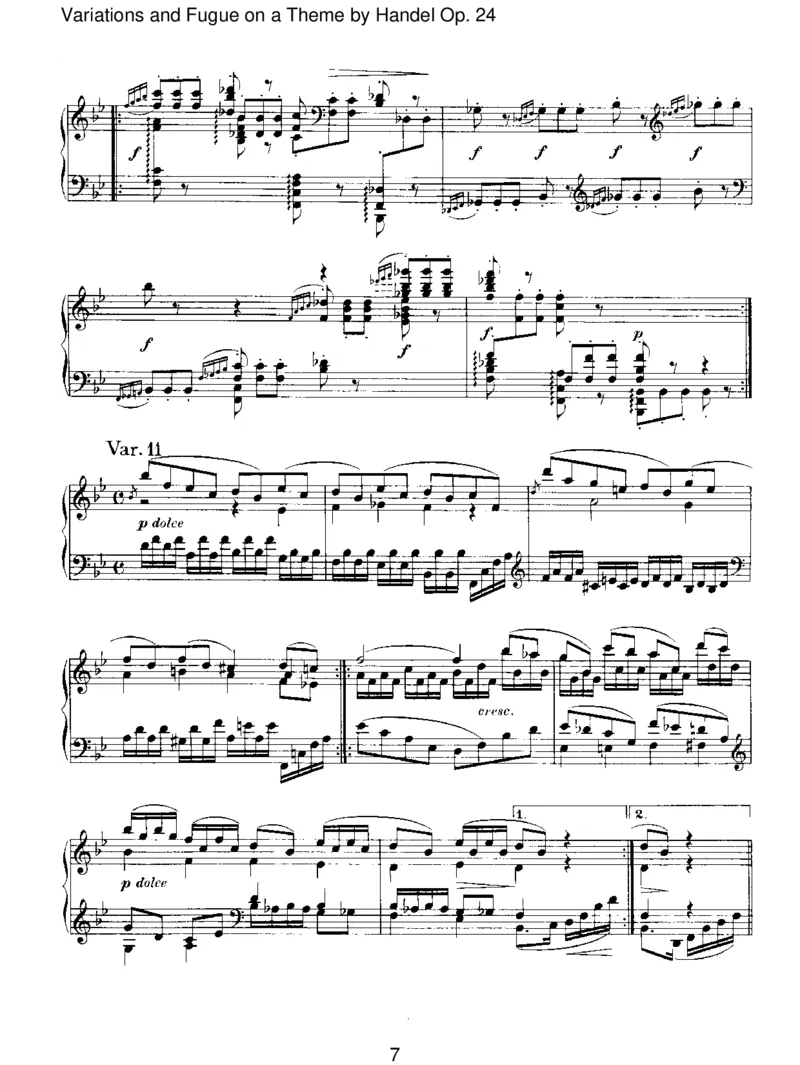 VariationsandFugueonaThemebyHandelOp.24_一万首著名钢琴曲谱哈农贝多芬合集视频教学电子版高清无水印可打印_1古典钢琴知名音乐家谱_勃拉姆斯钢琴谱全集_II.Variations