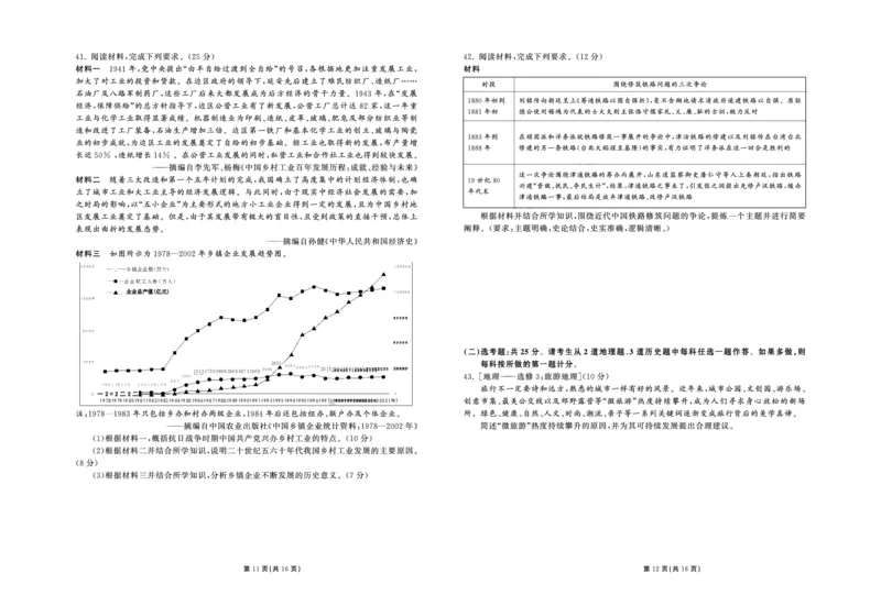 衡中同卷丨2023届高三六调考试（全国B卷）丨文综_2024年2月_01每日更新_15号_2023届衡中同卷高三六调考试（全国B卷）全科_衡中同卷丨2023届高三六调考试（全国B卷）丨文综试题
