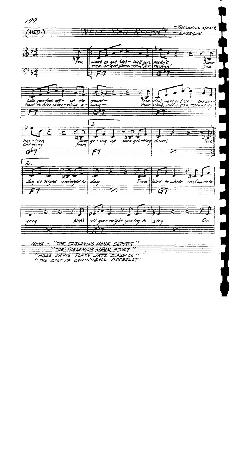 TheRealVocalBookVolume-2_一万首著名钢琴曲谱哈农贝多芬合集视频教学电子版高清无水印可打印_07各风格钢琴谱合集_JazzPiano_原版钢琴教材附音频