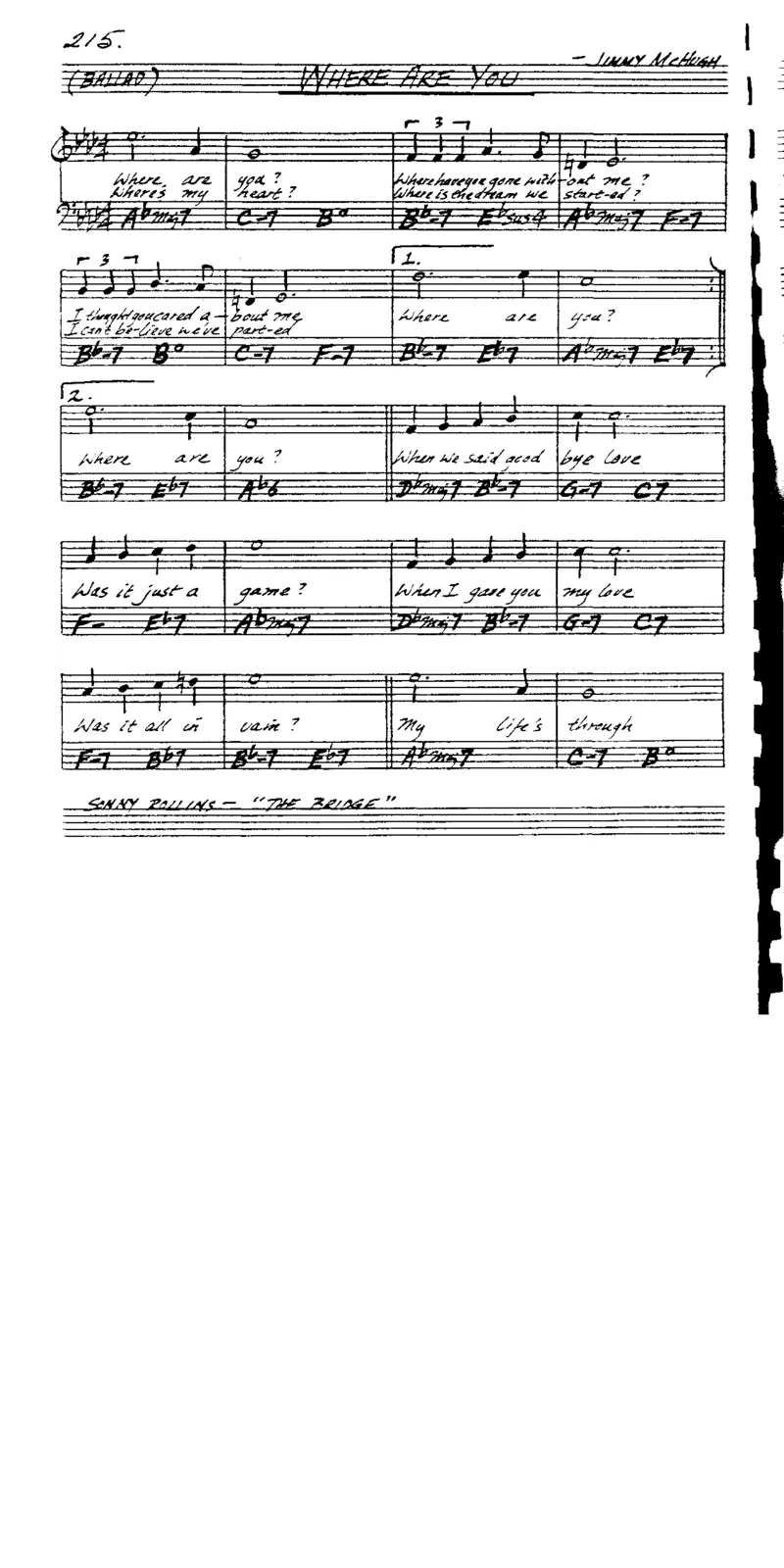 TheRealVocalBookVolume-2_一万首著名钢琴曲谱哈农贝多芬合集视频教学电子版高清无水印可打印_07各风格钢琴谱合集_JazzPiano_原版钢琴教材附音频