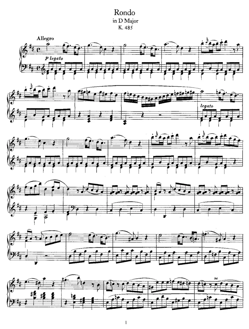 RondoinD,K485_一万首著名钢琴曲谱哈农贝多芬合集视频教学电子版高清无水印可打印_1古典钢琴知名音乐家谱_莫扎特钢琴谱全集_0312095926_其他