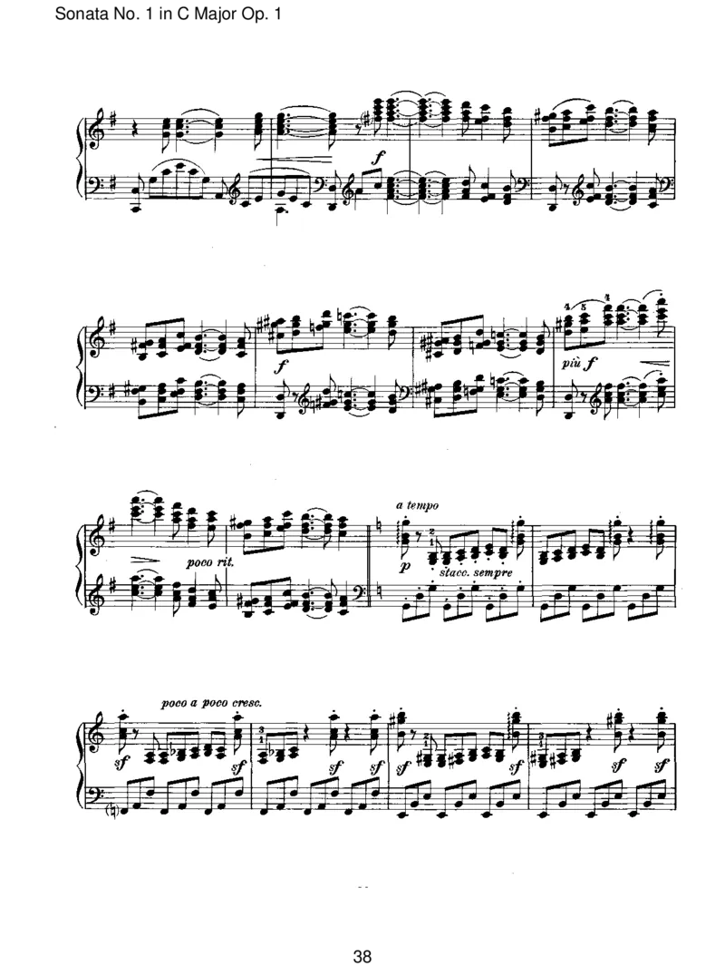 SonataNo.1inCMajorOp.1_一万首著名钢琴曲谱哈农贝多芬合集视频教学电子版高清无水印可打印_1古典钢琴知名音乐家谱_勃拉姆斯钢琴谱全集_I.Sonatas